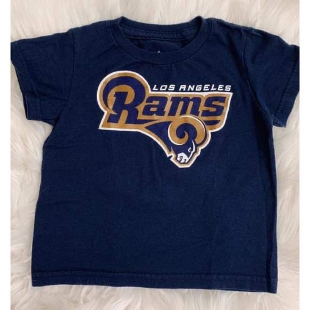 NFL Los Angeles RAMS Short Sleeves Logo Tee - Picture 2 of 7